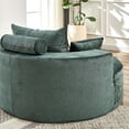 thumbnail image 6 of 55" Oversized Round Chair, Fluffy Modern Sleeper Chair  ,Chenille Sofa Lazy Chair ,Single Sofa for Living Room,Bedroom,Club,Hotel ,Lounge and Projection Room ,No Assembly Required，Compression sofa  ﻿, 6 of 16