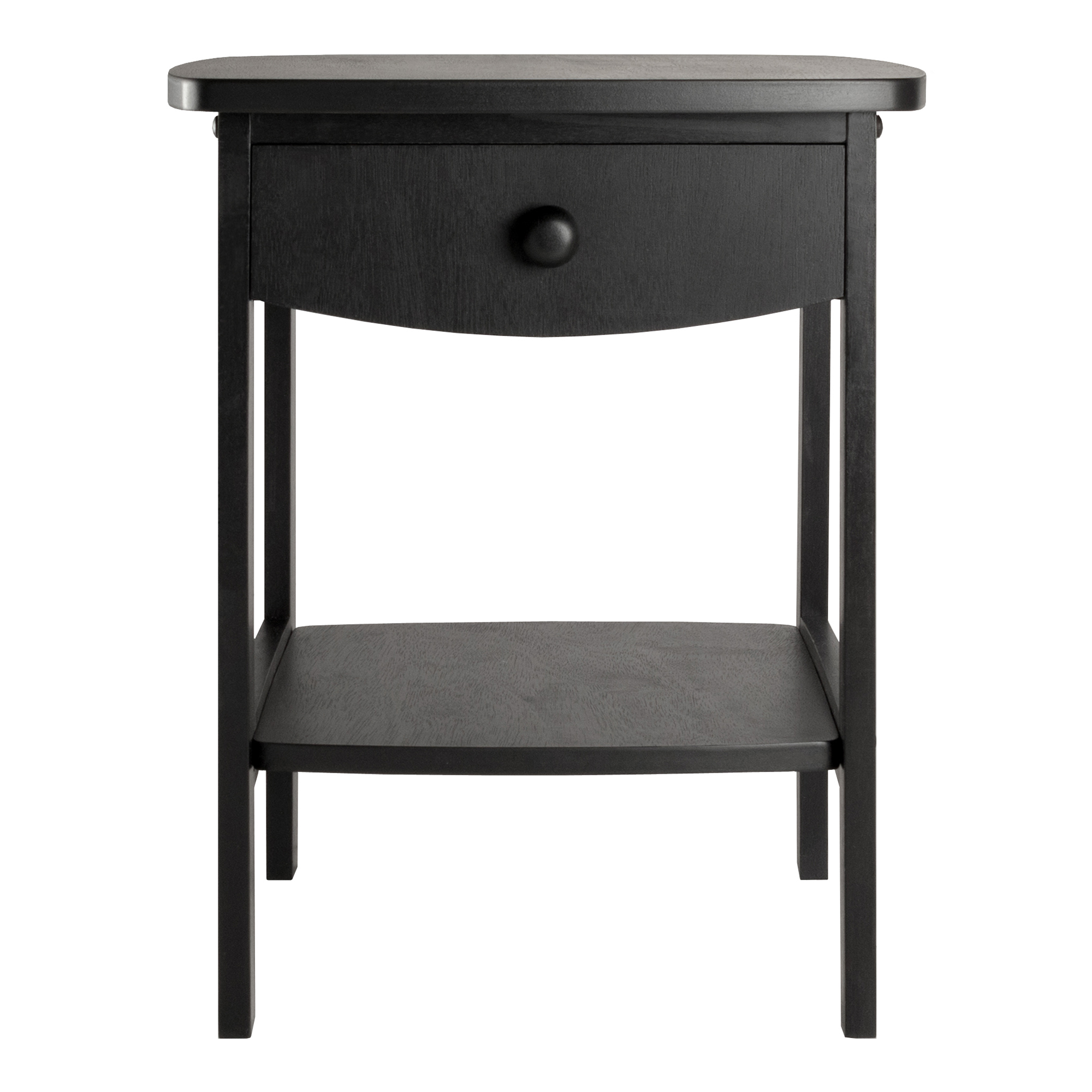 Winsome Wood Claire Curved Nightstand, Black Finish - image 5 of 5