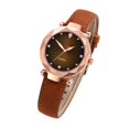 thumbnail image 2 of Womens Watches Women's Fashion Bracelet Sleek Minimalist Ladies Quartz Watch Wrist Watch Mother's Day Gift for Grilfriend,(Buy 2 get 1 free),Brown, 2 of 6