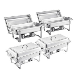 Réchaud de buffet à 3 niveaux MASTER Chef avec plateau chauffant, acier
