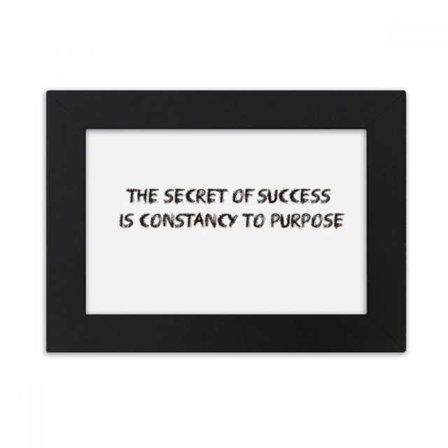 Quote Constancy To Purpose Desktop Photo Frame Ornaments Picture Art Painting