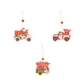thumbnail image 1 of Injueey Colgante de coche de madera Letras inglesas Adornos colgantes Impresión colorida Colgador de carteles Regalo para la decoración de la Kits de decoración para fiestas Letras, 1 of 6