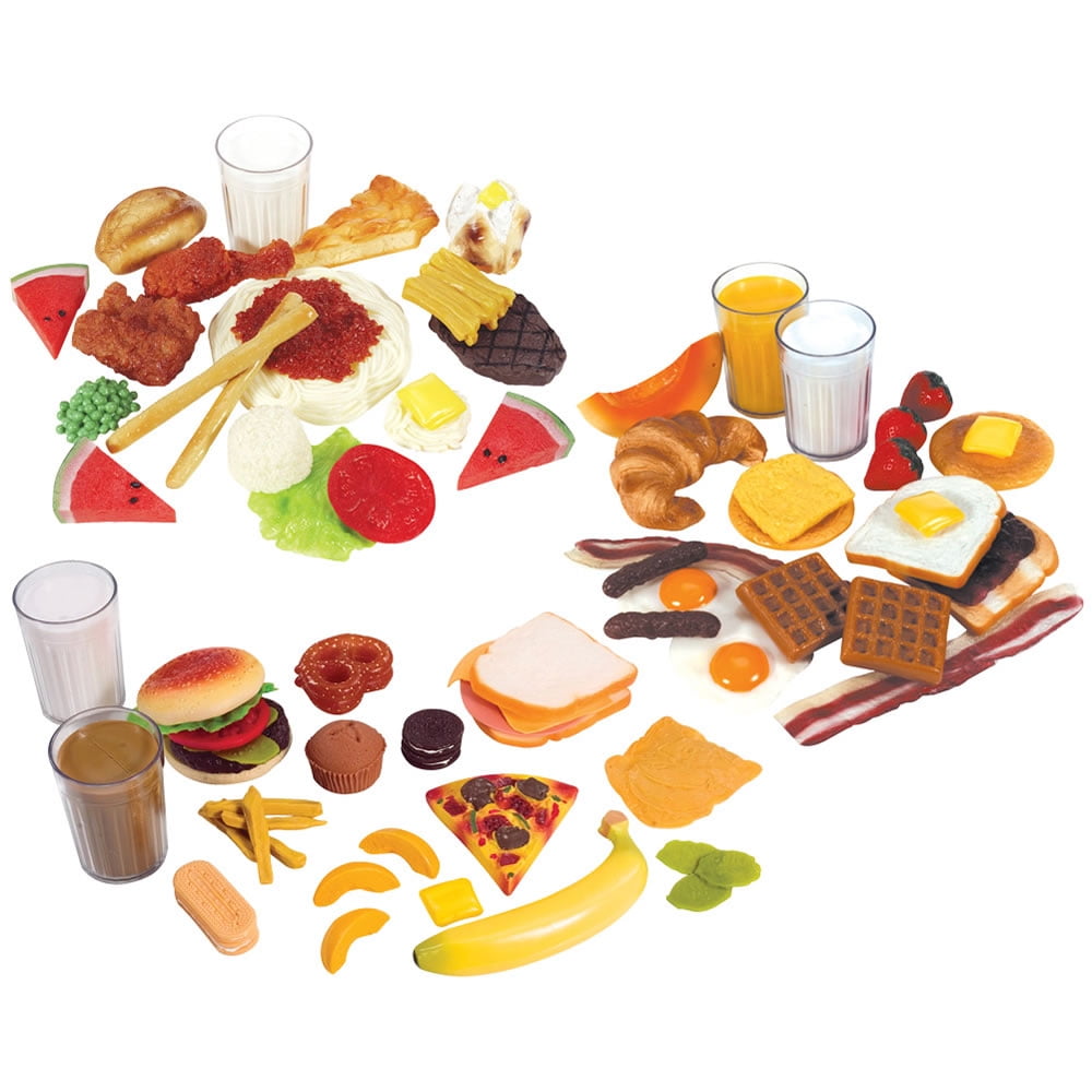 Life Size Pretend Play Breakfast Lunch And Dinner Meal Sets Walmart Com Walmart Com