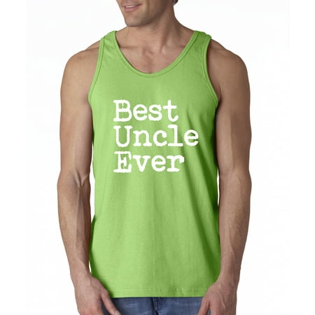 Trendy USA 1077 - Men's Tank-Top Best Uncle Ever Family Humor Small