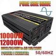thumbnail image 2 of 8000W/10000W Pure Sine Wave Power Inverter Voltage Transformer Intelligent Digital Display Car Home Outdoor DC12V 24V 48V 60V -220V Converter, 2 of 5