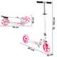 thumbnail image 3 of Scooter para Niños Altura Ajustable Ruedas de Goma Freno Trasero Plegable con Correa Apto a partir de 115 cm Soporta hasta 50 kg - Rosa, 3 of 5
