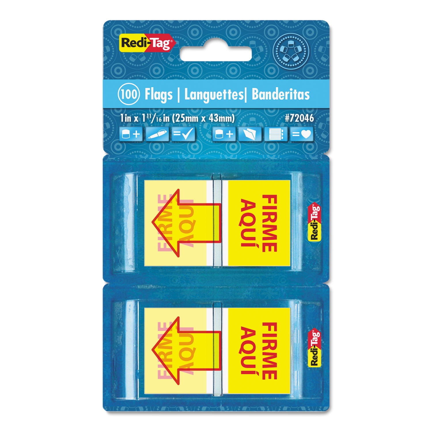 redi-tag-spanish-page-flags-in-pop-up-dispenser-firme-aqul-red-yellow