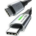 thumbnail image 1 of INIU Cable USB C a USB C de 100 W, Cable de Carga Rápida PD de 6,6 Pies para Computadora Laptop Samsung iPhone, 1 Paquete, Negro, 1 of 8