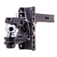 thumbnail image 2 of Husky Towing Pintle Hook 33109 One-Mount; 2 Inch Receiver Mount; With 2 Inch Ball/2 Inch Square Solid Shank; Black, 2 of 3