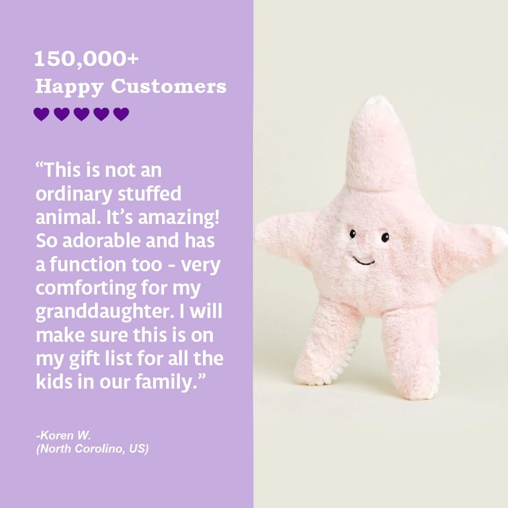 Starfish Warmies Cozy Plush Heatable Lavender Scented Stuffed Animal