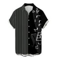 thumbnail image 1 of Chemises et Hauts à Manches Courtes pour Hommes, Mode Décontractée, Instruments de Musique Imprimés en 3D Numériques, pour Style Quotidien et Occasions Décontractées, 1 of 4