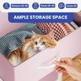 thumbnail image 2 of ModFusion Storage Fabric Dresser with 4-Drawers with Handle – Pink, 2 of 9