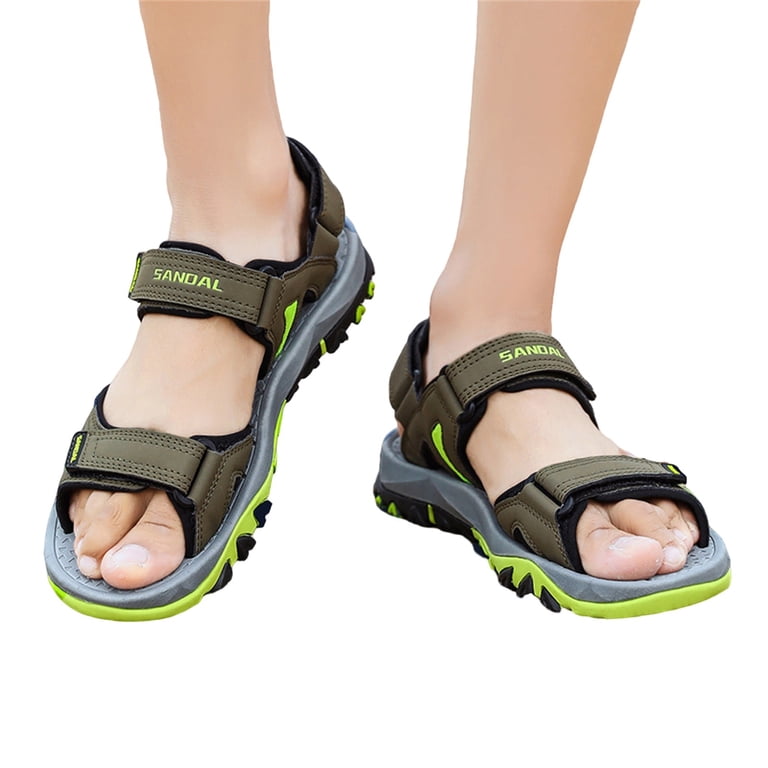 LUOGENLI Male Sandals For Men Size 10 Leather Men Shoes  display picture 2