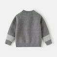 thumbnail image 5 of MKOSPLRT Boys Sweater Cardigan 1-8Y Full Zip Mock Neck Striped Sweaters Long Sleeve Fall Knit Cardigans Color Block Comfy Jackets, 5 of 9