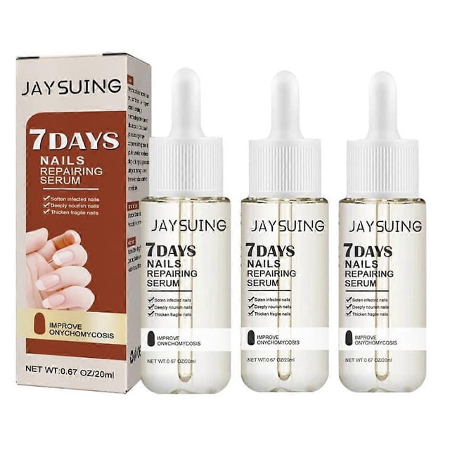 3pcs Nail Repair Serum Fungal Nail Treatment Liquid Remove Onychomycosis Toe Essence