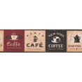 thumbnail image 2 of Cafés du Monde Entier Papier Peint Vintage Bord Rétro Design, Rouleau 15' x 7'', 2 of 3