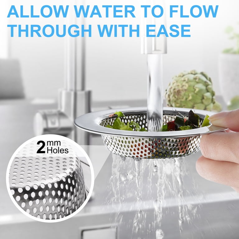 LotFancy Stainless Steel Sink Strainer, 4-Pack photo 4