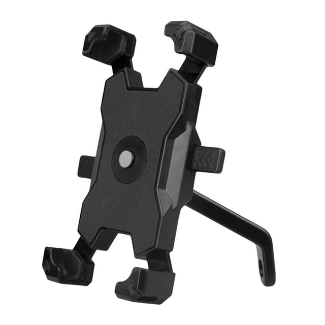 Soporte para teléfono de bicicleta, ajustable, rotación de 360 degree, para manillar. negro