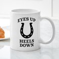 thumbnail image 3 of CafePress - Eyes Up Heels Down - 11 oz Ceramic Mug - Novelty Coffee Tea Cup, 3 of 4