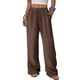 thumbnail image 1 of TaTaai Spring Autumn Solid Color Women Straight Leg Pants Elastic Waist Pocket Design Machine Washable No Fading Versatile Casual Daily Full Length Trousers Gift, 1 of 9