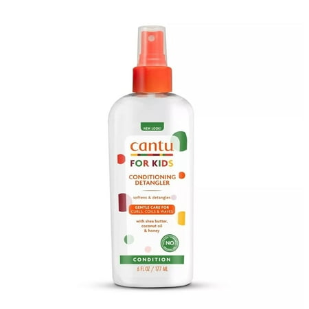 Cantu Care For Kids Conditioning Detangler With Shea Butter, Coconut and Honey, 6 oz, 3 Pack