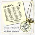 thumbnail image 2 of Teacher Necklace Never Forget Gutsy Goodness Female Adult Bronze Metal Jewelry, 2 of 8
