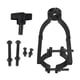 thumbnail image 3 of Soporte fijo para taladro de orificio cuadrado, accesorio de mortaja negro, accesorio para herramienta eléctrica, fácil de instalar, acero inoxidable, Estilo C, 3 of 8