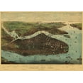 thumbnail image 2 of Koehler 18x14 White Modern Wood Framed Museum Art Print Titled - Greater New York New York - Koehler 1905, 2 of 4