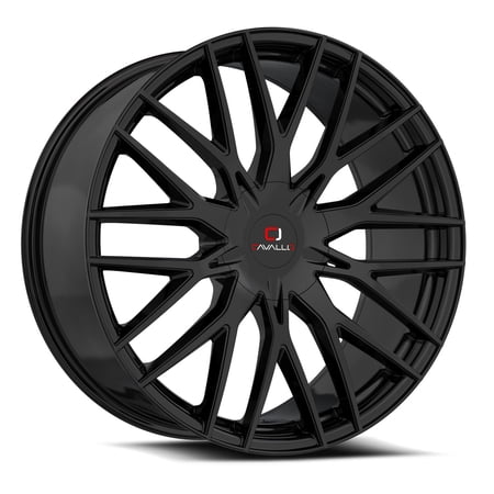 24x9 Cavallo CLV-45 Gloss Black Wheel Blank (18mm)