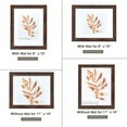 thumbnail image 5 of FungYuan 2PACK 11x14 Wood Picture Frame , Display Photo 11x14 Matted to 8x10 Wall Frame, Brown, 5 of 7
