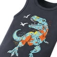 thumbnail image 4 of CYRBOKO Boys Cotton Tank Tops 3PC, Sleeveless Pullover Casual Crew Neck Summer Graphic Tops Blue Size 8-9 T, 4 of 4