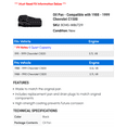 thumbnail image 2 of Pan - Compatible with 1988 - 1999 Chevy C1500 1989 1990 1991 1992 1993 1994 1995 1996 1997 1998, 2 of 2
