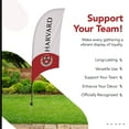 thumbnail image 4 of Harvard Crimson 7.5' College Sports Printed Feather Flag with Spike Base - NCAA Licensed - Super Polyester - School Banner (White, Red), 4 of 5