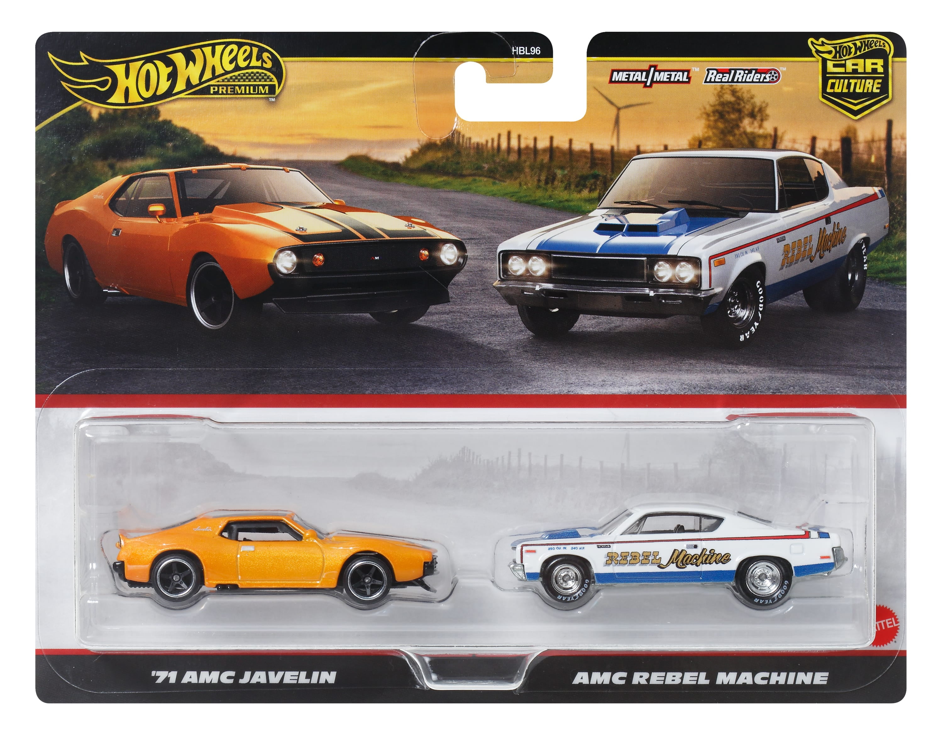 Hot Wheels Premium Car Culture 2-Pack, Toy Cars for the Adult Collector, 71 AMC Javelin - Walmart Exclusive