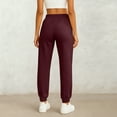 thumbnail image 3 of Lumtrix Sweatpants Women Fall Fashion 2026 Baggy Joggers Workout Lounge Lightweight Comfy High Waisted Athletic Sweat Pants With Pockets Wine 2XL, 3 of 4