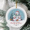 thumbnail image 2 of Our First Christmas As A Family Three Ornament Xmas 2025, Snowman Family Keepsake Christmas Ornament Tree, 2 of 5