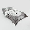 thumbnail image 2 of Ambesonne Grunge Bedding Set 4 Pcs, Heron Birds, Queen, Black Grey, 2 of 2