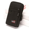 thumbnail image 5 of Riñonera de cintura de 7 pulgadas para hombre, bolsa para teléfono, riñonera para acampar y cazar (negro), 5 of 5