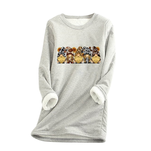 HKEJIAOI Haut Long Sleeve à Col Rond et à Encolure Dégagée pour Femme