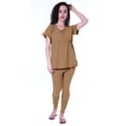 thumbnail image 5 of Moomaya Womens Nightwear Set Pyjama Cotton Sleepwear 2 Pcs Nightdresses, 5 of 7