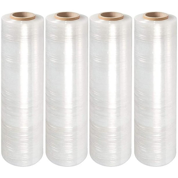 4 X Lot Rouleaux de papier stretch clair par Net4client – Emballage de colis  Boîtes Wrap Film étirable stretch Rouleaux rapide solide Emballage colis  100 mm 150 m Fi50 23µm : : Fournitures de bureau