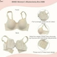 thumbnail image 5 of BIMEI Women's Mastectomy Bra Underwire Bra with Pocket Plus Size Seamless Full Coverage Bra Support 2488,Beige,44B, 5 of 7