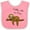 Pink and White, variant on Inktastic Chillin with Papa Sloth Cute Boys Baby Bib