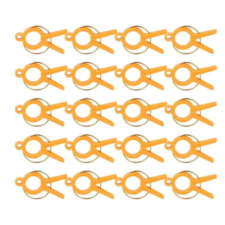 Gazechimp Garden Plant Clips Tomatoes Vine Clips for Climbing Plants Vegetables Garden orange 20 pieces