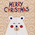 thumbnail image 3 of Cortinas divisorias de habitación con estampado navideño Oso Beige S, 3 of 9