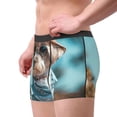 thumbnail image 2 of Fotbe Stylish Dog in Denim Outfit Calzoncillos Tipo Boxer con Bolsa de Soporte Total para Hombre, X-Temp Fresco, Transpirable y de Secado Rápido-Medium, 2 of 5
