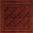 thumbnail image 1 of Ahgly Company Indoor Square Southwestern Orange Country Area Rugs, 4' Square, 1 of 1