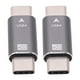 thumbnail image 1 of Adaptador USB C macho a macho ANGGREK Carga Rápida 100W 8K, 1 of 8