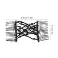 thumbnail image 2 of Peines elásticos para el cabello, Variedad de la moda Peines para el cabello mágicos Accesorios para el cabello para mujeres Accesorios para el cabello para ni?as, Peine con perlas, Elástico(negro) Ecomeon no, 2 of 5