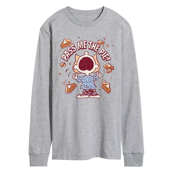 Peanuts - Pass The Pie - Men's Long Sleeve Graphic T-Shirt